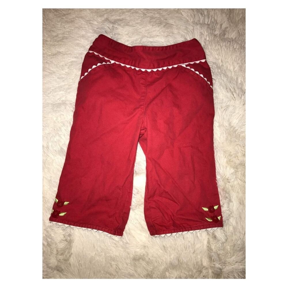 Gymboree Holland Days Red Ric Rac Tulip Capri Pant Size 2T